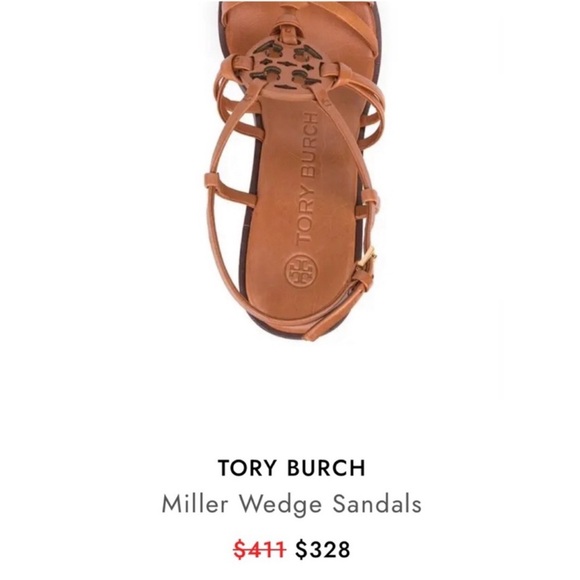 TORY BURCH Miller Wedge Sandals - Picture 10 of 11